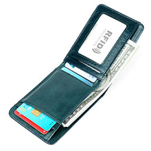 Load image into Gallery viewer, KB186 Antimagnetic RFID Mini Crazy Horse Texture Leather Billfold Card Wallet for Men and Women