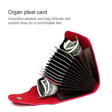 Load image into Gallery viewer, KB187 Litchi Texture Leather Large-capacity Card Holder Wallet
