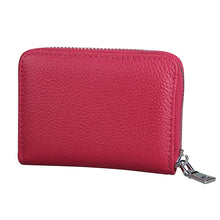 Load image into Gallery viewer, KB205 Antimagnetic RFID Litchi Texture Leather Zipper Large-capacity Card Holder Wallet