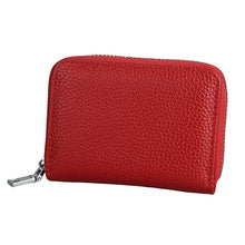 Load image into Gallery viewer, KB205 Antimagnetic RFID Litchi Texture Leather Zipper Large-capacity Card Holder Wallet