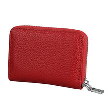 Load image into Gallery viewer, KB205 Antimagnetic RFID Litchi Texture Leather Zipper Large-capacity Card Holder Wallet