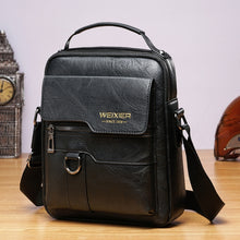 Load image into Gallery viewer, WEIXIER 8642 Men Business Retro PU Leather Handbag Crossbody Bag