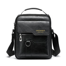 Load image into Gallery viewer, WEIXIER 8642 Men Business Retro PU Leather Handbag Crossbody Bag