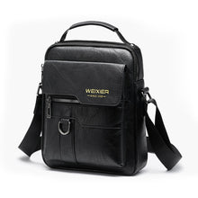 Load image into Gallery viewer, WEIXIER 8642 Men Business Retro PU Leather Handbag Crossbody Bag