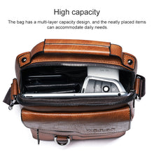 Load image into Gallery viewer, WEIXIER 8642 Men Business Retro PU Leather Handbag Crossbody Bag
