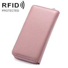 Load image into Gallery viewer, 902 Antimagnetic RFID Litchi Texture Women Large Capacity Hand Wallet Purse Phone Bag with Card Slots