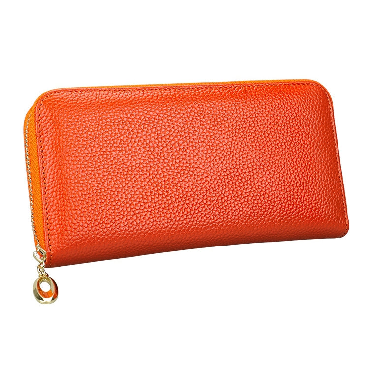 906 Antimagnetic RFID Litchi Texture Women Large Capacity Hand Wallet Purse Phone Bag with Card Slots