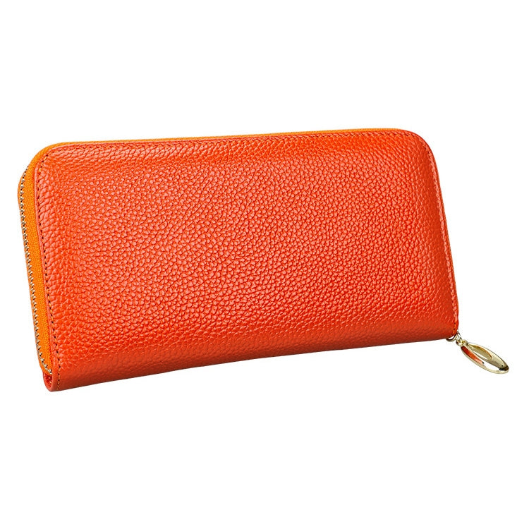 906 Antimagnetic RFID Litchi Texture Women Large Capacity Hand Wallet Purse Phone Bag with Card Slots