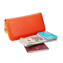 Load image into Gallery viewer, 906 Antimagnetic RFID Litchi Texture Women Large Capacity Hand Wallet Purse Phone Bag with Card Slots