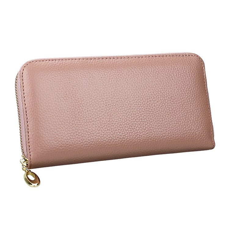 906 Antimagnetic RFID Litchi Texture Women Large Capacity Hand Wallet Purse Phone Bag with Card Slots