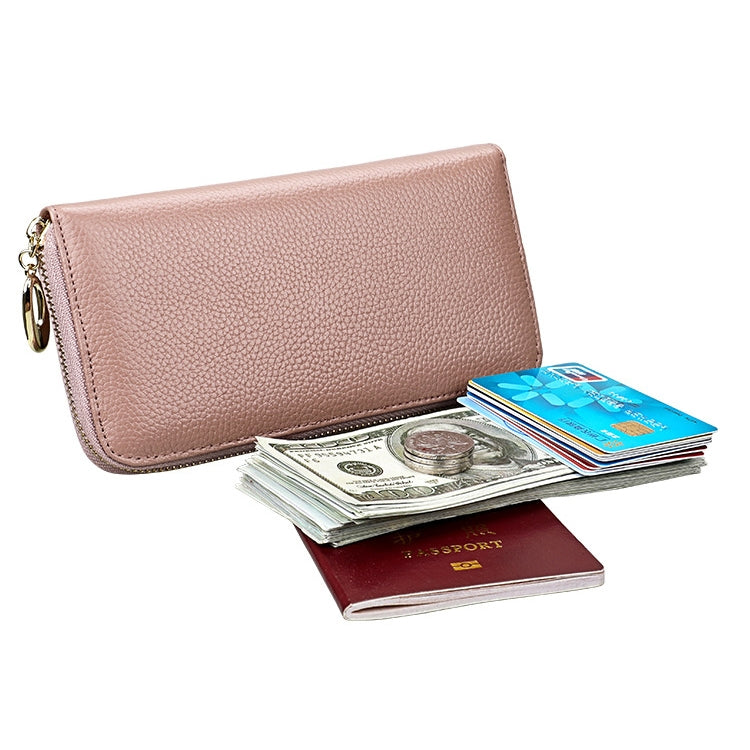 906 Antimagnetic RFID Litchi Texture Women Large Capacity Hand Wallet Purse Phone Bag with Card Slots