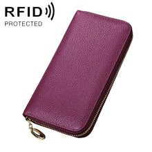 Load image into Gallery viewer, 906 Antimagnetic RFID Litchi Texture Women Large Capacity Hand Wallet Purse Phone Bag with Card Slots
