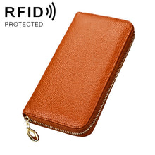Load image into Gallery viewer, 906 Antimagnetic RFID Litchi Texture Women Large Capacity Hand Wallet Purse Phone Bag with Card Slots