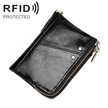 Load image into Gallery viewer, 3533 Antimagnetic RFID Top-grain Leather Crazy Horse Texture Men Business Leisure Wallet