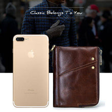 Load image into Gallery viewer, 3533 Antimagnetic RFID Top-grain Leather Crazy Horse Texture Men Business Leisure Wallet