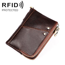 Load image into Gallery viewer, 3533 Antimagnetic RFID Top-grain Leather Crazy Horse Texture Men Business Leisure Wallet