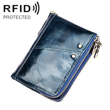 Load image into Gallery viewer, 3533 Antimagnetic RFID Top-grain Leather Crazy Horse Texture Men Business Leisure Wallet