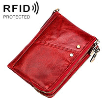 Load image into Gallery viewer, 3533 Antimagnetic RFID Top-grain Leather Crazy Horse Texture Men Business Leisure Wallet