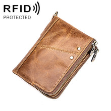 Load image into Gallery viewer, 3533 Antimagnetic RFID Top-grain Leather Crazy Horse Texture Men Business Leisure Wallet
