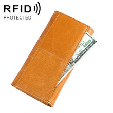 Load image into Gallery viewer, 3559 Antimagnetic RFID Multi-function Zipper Retro Top-grain Leather Lady Purse Wallet