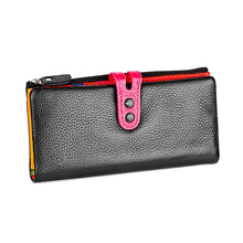 Load image into Gallery viewer, 3572 Litchi Texture Leather Zipper Lady Wallet Large-capacity Purse