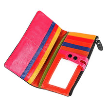 Load image into Gallery viewer, 3572 Litchi Texture Leather Zipper Lady Wallet Large-capacity Purse