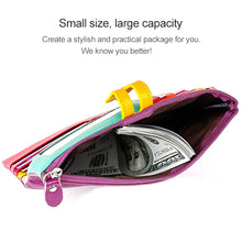 Load image into Gallery viewer, 3572 Litchi Texture Leather Zipper Lady Wallet Large-capacity Purse