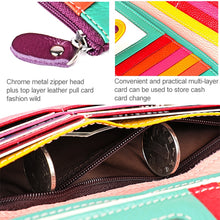 Load image into Gallery viewer, 3572 Litchi Texture Leather Zipper Lady Wallet Large-capacity Purse