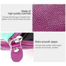 Load image into Gallery viewer, 3572 Litchi Texture Leather Zipper Lady Wallet Large-capacity Purse