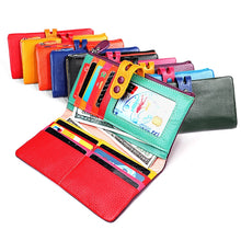 Load image into Gallery viewer, 3572 Litchi Texture Leather Zipper Lady Wallet Large-capacity Purse