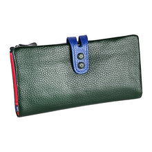 Load image into Gallery viewer, 3572 Litchi Texture Leather Zipper Lady Wallet Large-capacity Purse