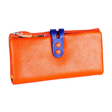 Load image into Gallery viewer, 3572 Litchi Texture Leather Zipper Lady Wallet Large-capacity Purse