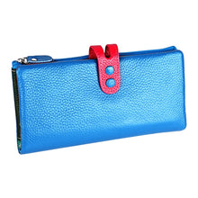 Load image into Gallery viewer, 3572 Litchi Texture Leather Zipper Lady Wallet Large-capacity Purse