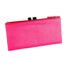 Load image into Gallery viewer, 3572 Litchi Texture Leather Zipper Lady Wallet Large-capacity Purse