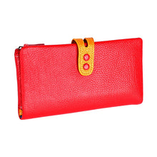 Load image into Gallery viewer, 3572 Litchi Texture Leather Zipper Lady Wallet Large-capacity Purse