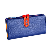 Load image into Gallery viewer, 3572 Litchi Texture Leather Zipper Lady Wallet Large-capacity Purse