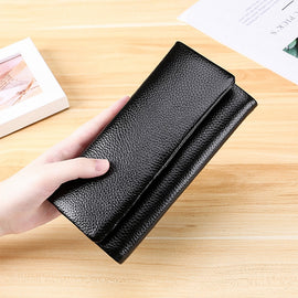 3591C Multi-function Litchi Texture Leather Wallet Large-capacity Purse