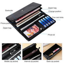 Load image into Gallery viewer, 3591C Multi-function Litchi Texture Leather Wallet Large-capacity Purse