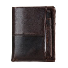 Load image into Gallery viewer, 8232 Antimagnetic RFID Men Oil Wax Leather Wallet with Detachable Card Holder, 8232