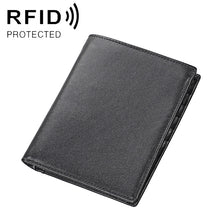 Load image into Gallery viewer, 8235 Antimagnetic RFID Multi-function Crazy Horse Texture Leather Wallet Passport Bag