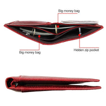 Load image into Gallery viewer, 8235 Antimagnetic RFID Multi-function Crazy Horse Texture Leather Wallet Passport Bag