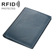 Load image into Gallery viewer, 8235 Antimagnetic RFID Multi-function Crazy Horse Texture Leather Wallet Passport Bag