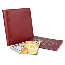 Load image into Gallery viewer, 8235 Antimagnetic RFID Multi-function Crazy Horse Texture Leather Wallet Passport Bag