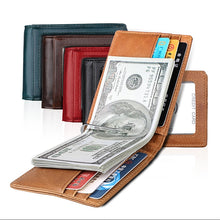Load image into Gallery viewer, 9037 Antimagnetic RFID Crazy Horse Texture Leather Wallet Billfold for Men and Women