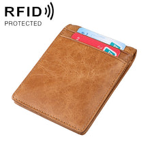 Load image into Gallery viewer, 9037 Antimagnetic RFID Crazy Horse Texture Leather Wallet Billfold for Men and Women