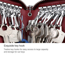 Load image into Gallery viewer, 9101 Multi-function Waist Hanging Oil Wax Leather Zipper Wallet Keys Holder Bag