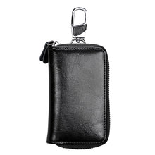 Load image into Gallery viewer, 9101 Multi-function Waist Hanging Oil Wax Leather Zipper Wallet Keys Holder Bag