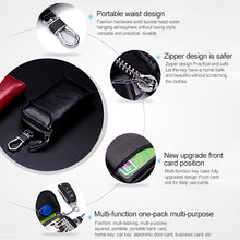 Load image into Gallery viewer, 9105 Waist Hanging Large-capacity Zipper Leather Keys Holder Bag Multi-function Wallet