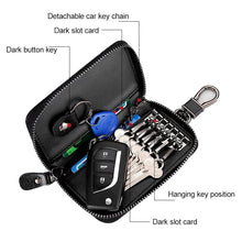 Load image into Gallery viewer, 9105 Waist Hanging Large-capacity Zipper Leather Keys Holder Bag Multi-function Wallet