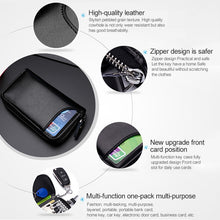 Load image into Gallery viewer, 9106 Large-capacity Zipper Leather Keys Holder Bag Multi-function Wallet